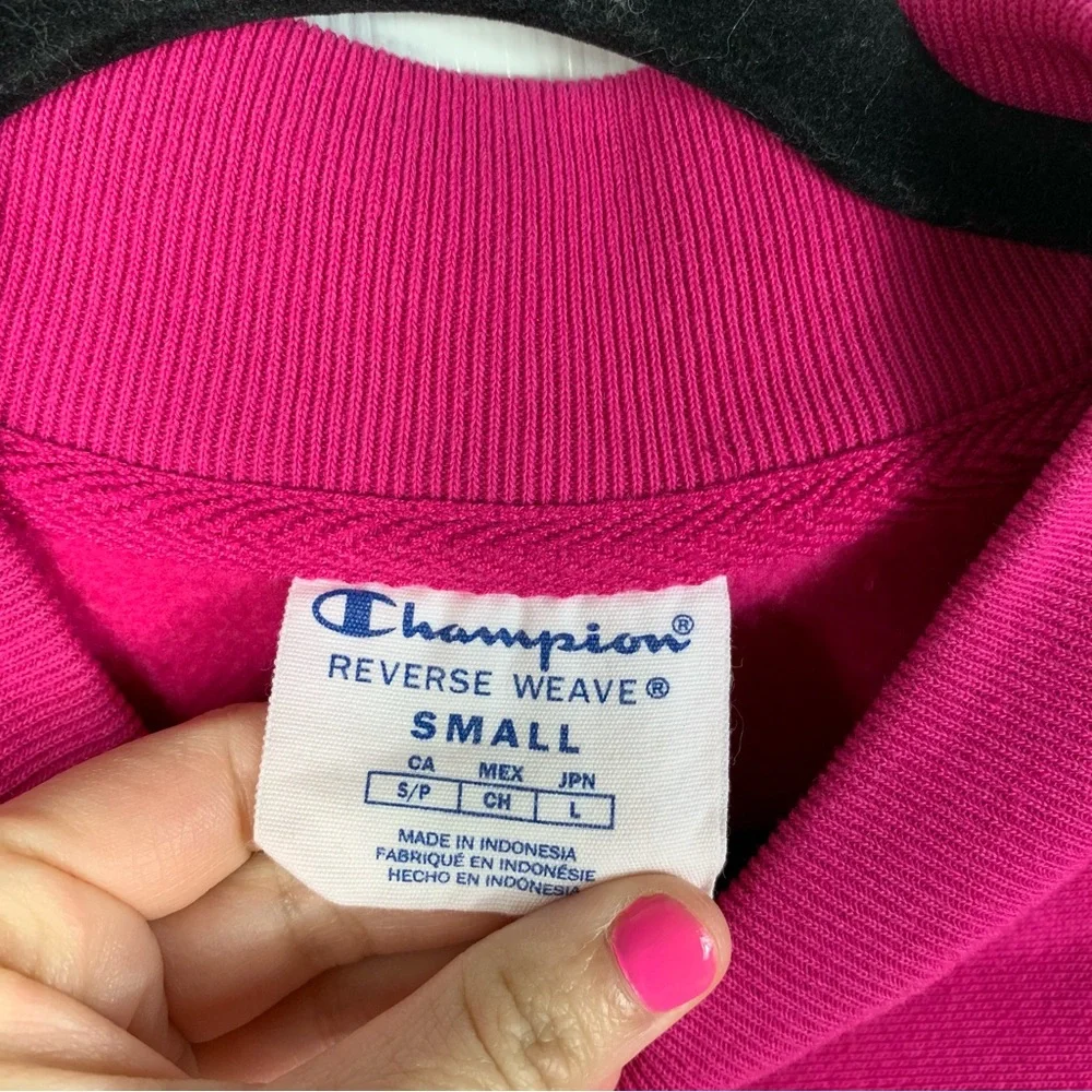 Champion Reverse Weave Sweater Pink Size Small